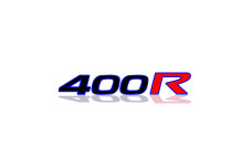Rear Badge with logo 400R (type 2) - (MIXT design)