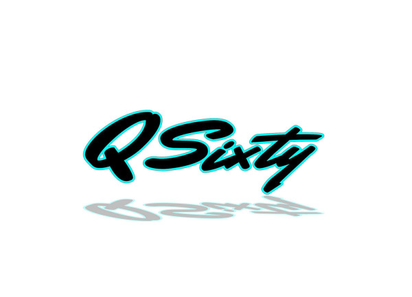 Rear Badge with logo Infiniti Q60 (Q Sixty) - (MIXT design)