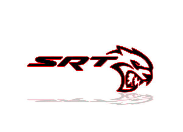 Rear Badge with logo SRT Hellcat - (MIXT design)