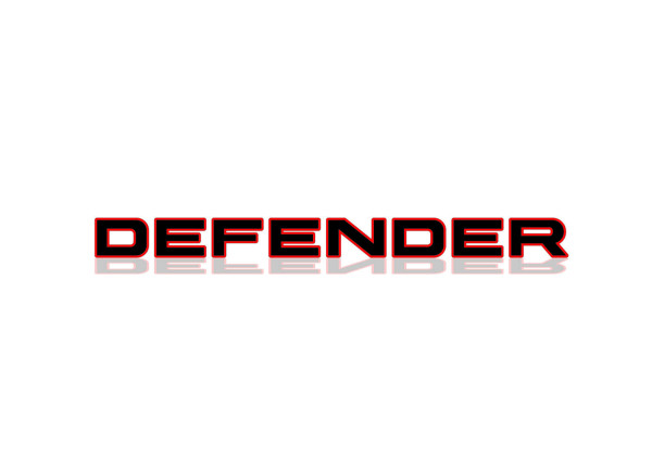 Rear Badge with logo Land Rover Defender II 2019+ - (MIXT design)