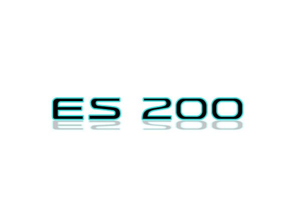 Rear Badge with logo Lexus ES200 - (MIXT design)