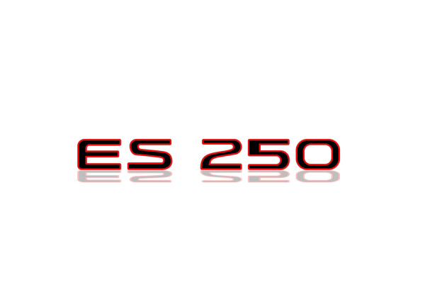 Rear Badge with logo Lexus ES250 - (MIXT design)