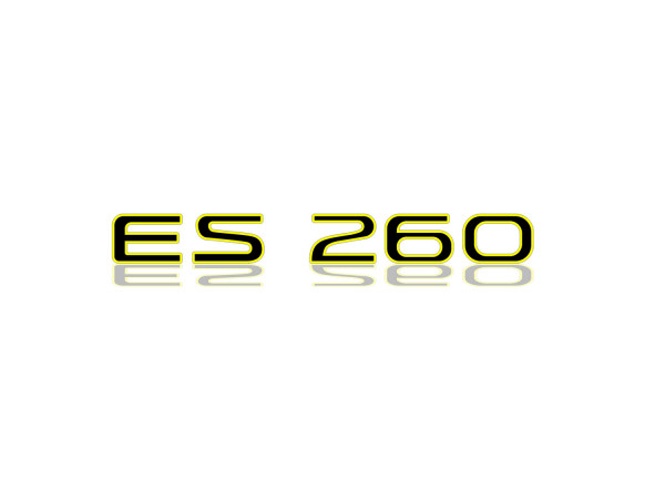 Rear Badge with logo Lexus ES260 - (MIXT design)