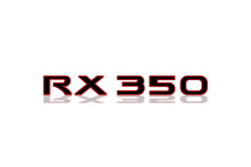 Rear Badge with logo Lexus RX 350 - (MIXT design)