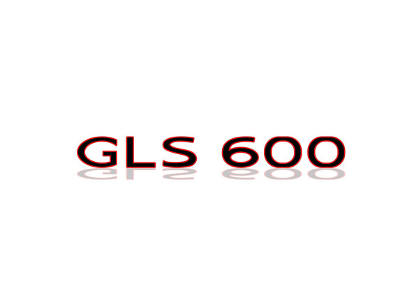 Rear Badge with logo Maybach GLS 600 - (MIXT design)