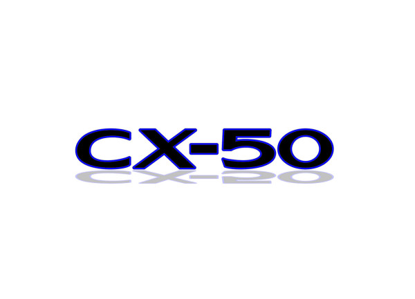 Rear Badge with logo Mazda CX-50 2022+ - (MIXT design)