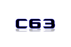 Rear Badge with logo C63 - (MIXT design) Rear Badge with logo C63 - (MIXT design)