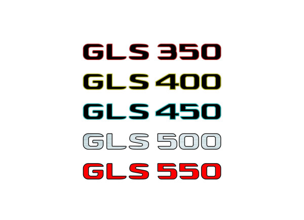 Rear Badge with logo GLS 350, 400, 450, 500, 550 - (MIXT design)
