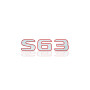 Rear Badge with logo S63 - (MIXT design)