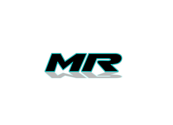 Rear Badge with logo Mitsubishi MR - (MIXT design)