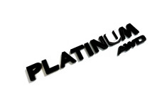 Rear Badge with logo Platinum awd - (MIXT design)