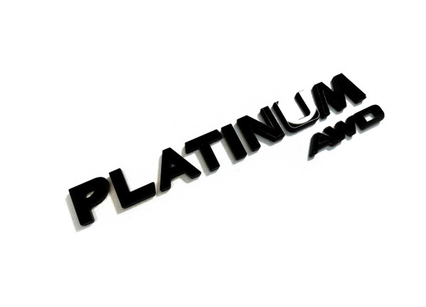 Rear Badge with logo Platinum awd - (MIXT design) Rear Badge with logo Platinum awd - (MIXT design)