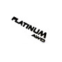 Rear Badge with logo Platinum awd - (MIXT design) Rear Badge with logo Platinum awd - (MIXT design)