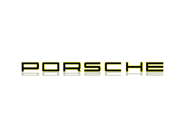 Rear Badge with logo Porsche - (MIXT design) Rear Badge with logo Porsche - (MIXT design)