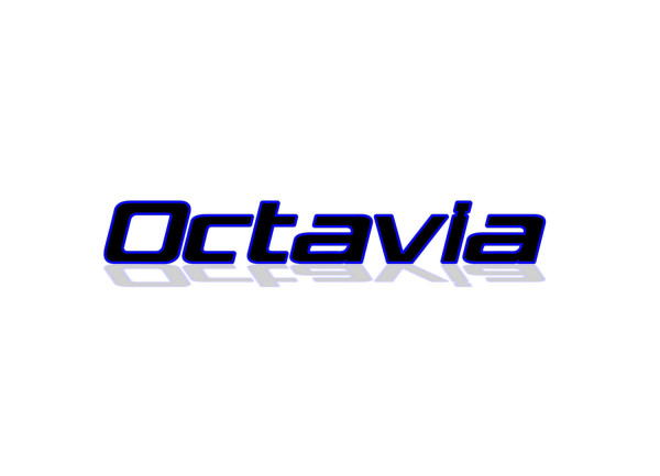 Rear Badge with logo Skoda Octavia II (A5) 2004-2013 - (MIXT design)