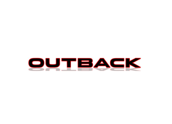 Rear Badge with logo Subaru Outback - (MIXT design)