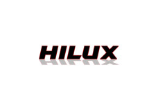 Rear Badge with logo Toyota Hilux VIII 2015-2025 - (MIXT design) Rear Badge with logo Toyota Hilux VIII 2015-2025 - (MIXT design)