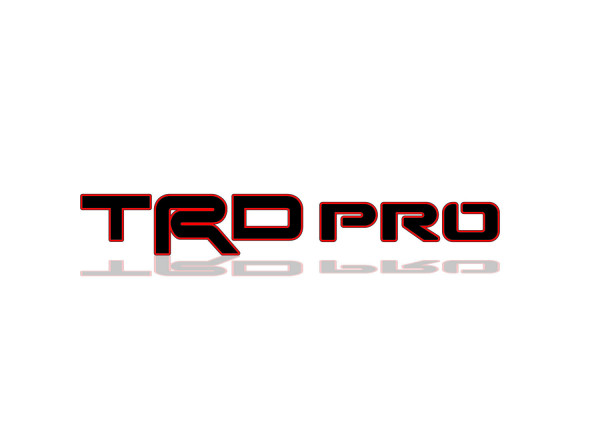 Rear Badge with logo TRDpro - (MIXT design)