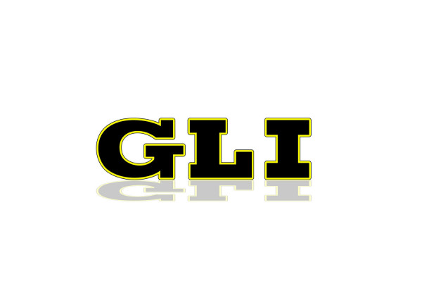 Rear Badge with logo GLI - (MIXT design)