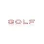 Rear Badge with logo Volkswagen Golf VIII 2020+ - (MIXT design)
