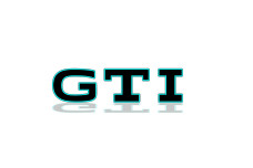 Rear Badge with logo GTI (type 2) - (MIXT design) Rear Badge with logo GTI (type 2) - (MIXT design)