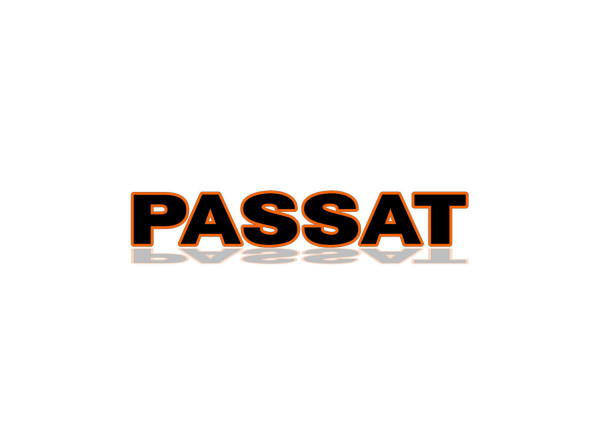 Rear Badge with logo Volkswagen Passat B6 - (MIXT design)