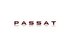 Rear Badge with logo VW Passat B8 (type 1) - (MIXT design) Rear Badge with logo VW Passat B8 (type 1) - (MIXT design)