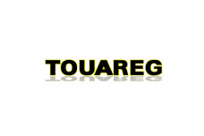 Rear Badge with logo Volkswagen Touareg I 2002-2010 - (MIXT design)
