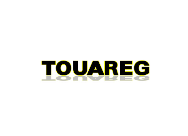 Rear Badge with logo Volkswagen Touareg I 2002-2010 - (MIXT design)