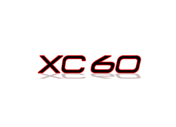 Rear Badge with logo Volvo XC60 II 2017+ - (MIXT design)
