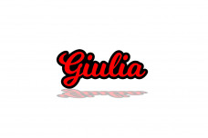 Rear Badge with logo Giulia (type 2)