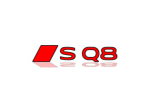 Rear Badge with logo Audi SQ8 (type 2) - (MIXT design)