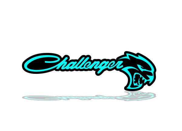 Rear Badge with logo Challenger Hellcat for Dodge Challenger (BIG size)