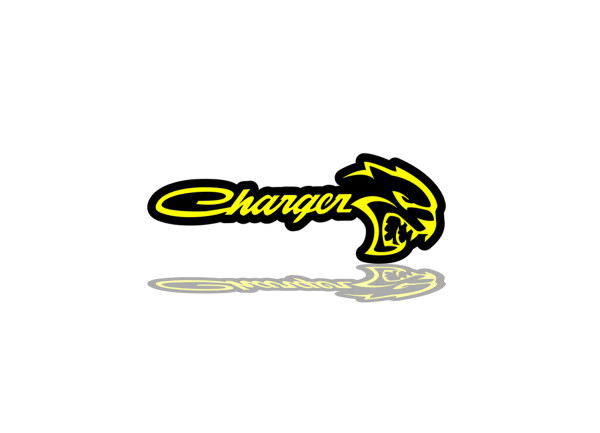 Rear Badge with logo Charger + Hellcat (type 1)
