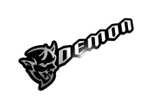 Rear Badge with logo Demon for Dodge Challenger (BIG size)