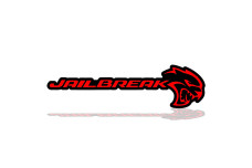 Rear Badge with logo Jailbreak Hellcat for Dodge Challenger (BIG size)