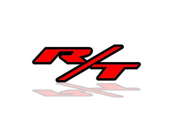 Rear Badge with logo R/T for Dodge Challenger (BIG size)