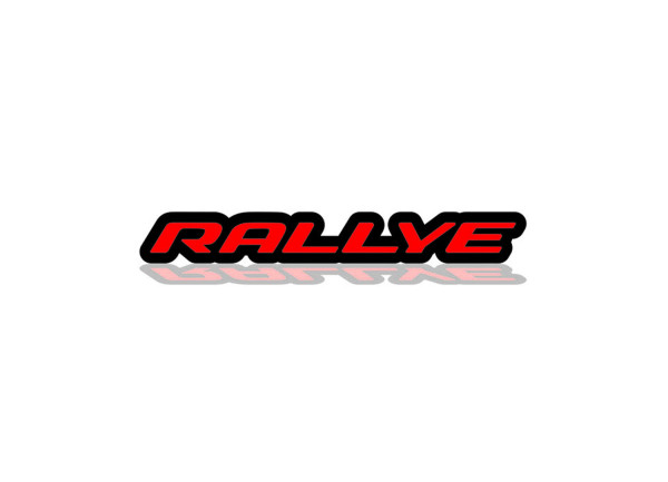 Rear Badge with logo Rallye