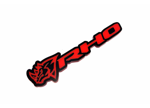Rear Badge with logo RHO Rhino