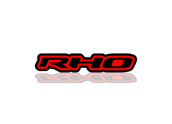 Rear Badge with logo RHO (type 2)