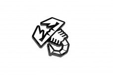 Rear Badge with logo Abarth (type 2)