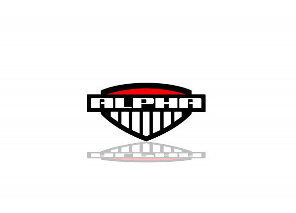 Rear Badge with logo Alpha for Hummer