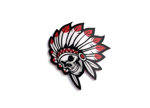 Rear Badge with logo Indian Skull Chief