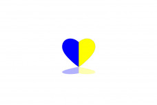 Rear Badge with logo Ukraine heart (type 2) Rear Badge with logo Ukraine heart (type 2)