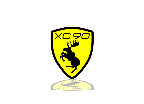 Rear Badge with logo Elk for Volvo XC90 II (type 2)