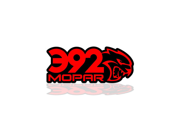 Grill badge with logo 392 Mopar Hellcat Grill badge with logo 392 Mopar Hellcat
