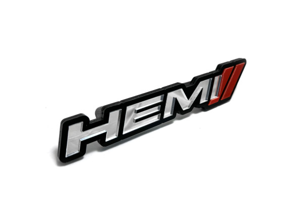 Grill badge with logo Hemi + Dodge