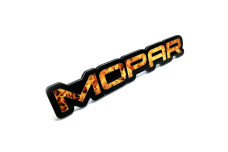 Grill badge with logo Mopar - (type Fire)