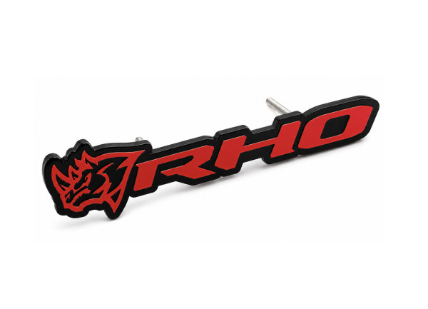 Grill badge with logo RHO Rhino Grill badge with logo RHO Rhino