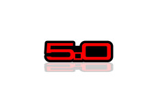 Grill badge with logo 5.0 for Ford Mustang (type 3) Grill badge with logo 5.0 for Ford Mustang (type 3)